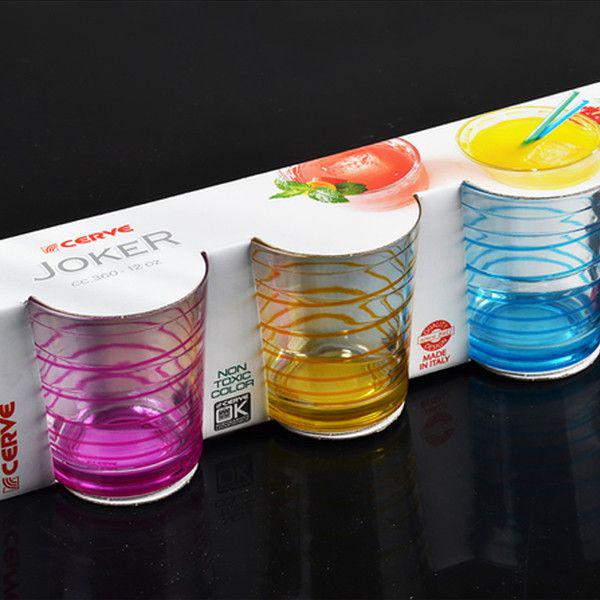 Набір склянок Cerve Смужка 3 предмети (650-634) - фото 2 Набір склянок Cerve Смужка 3 предмети (650-634) - фото 2