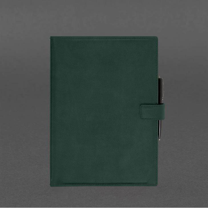 Блокнот шкіряний Софт-бук 9.2 Crazy Horse А4 Зелений (A-027958) - фото 7