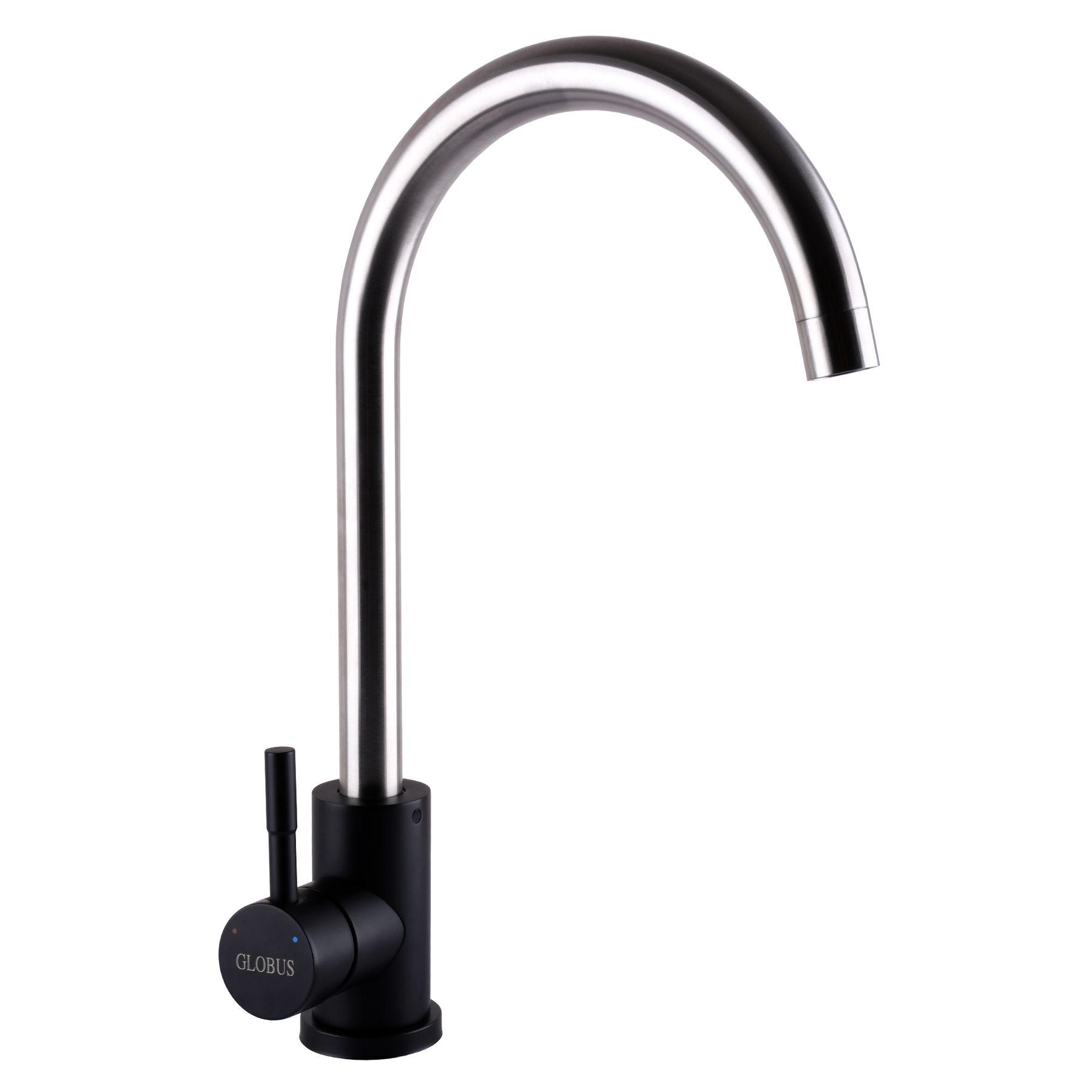 Смеситель для кухни Globus Lux ALPEN SUS-203S-BB (000020617)