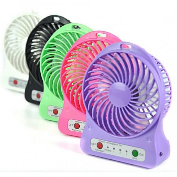 Вентилятор Portable Fan Mini Розовый - фото 4