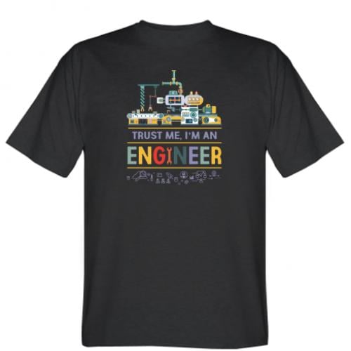 Футболка мужская Trust me I'm an engineer XS Черный (11840432-2-174089-XS)