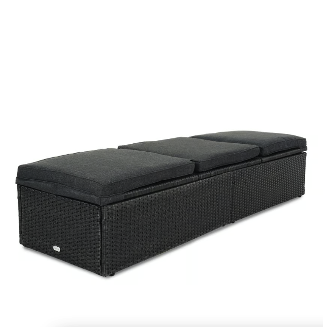 Шезлонг садовый Di Volio Asco Черный (23853385) - фото 9 Шезлонг садовый Di Volio Asco Черный (23853385) - фото 9