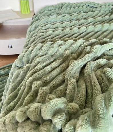 Плед теплий Шарпей плюшевий Зелений (П4К-Mpled002-01) - фото 1