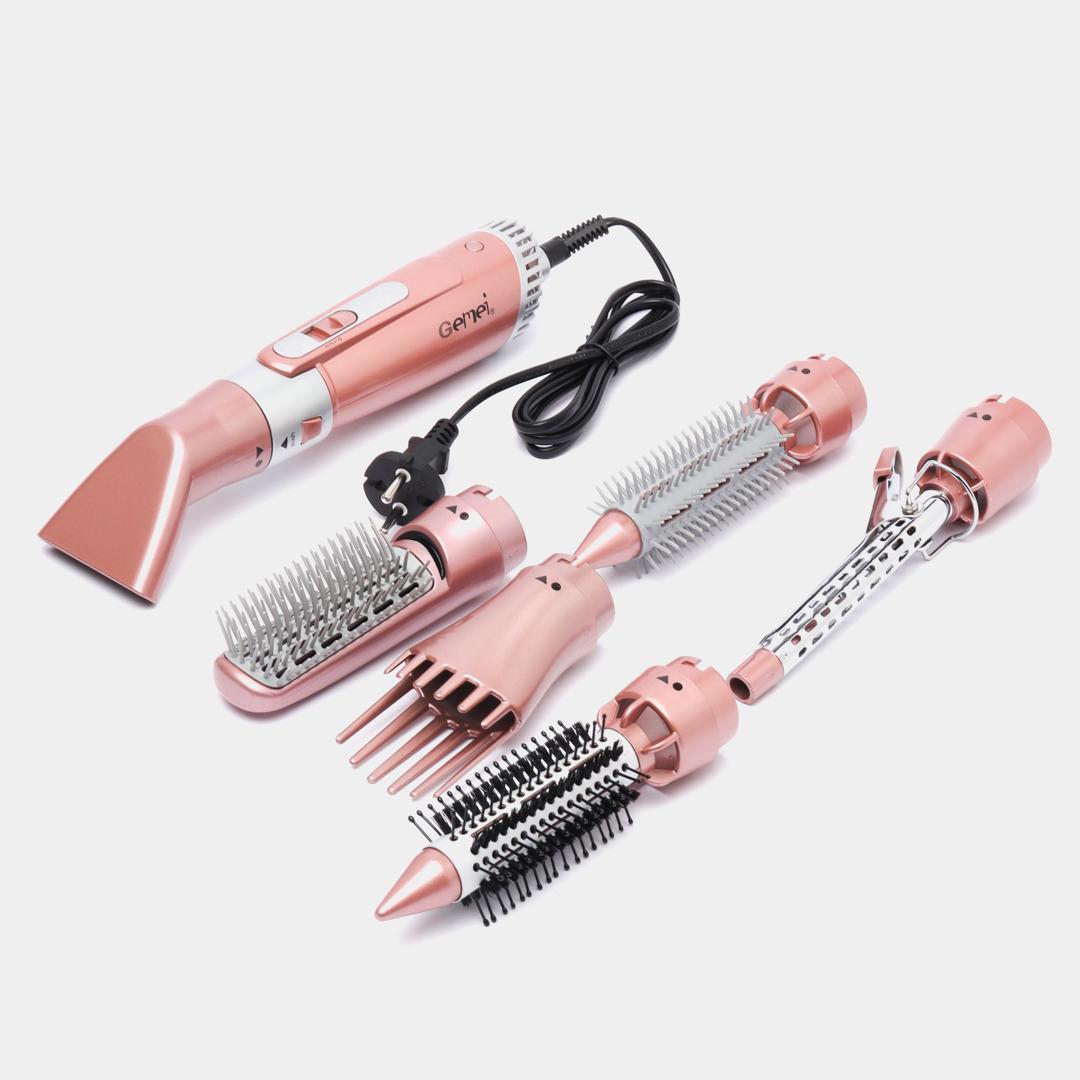 Фен профессиональный Gemei GM-4831 6в1 для укладки волос 2200 Вт Pink (1010133)