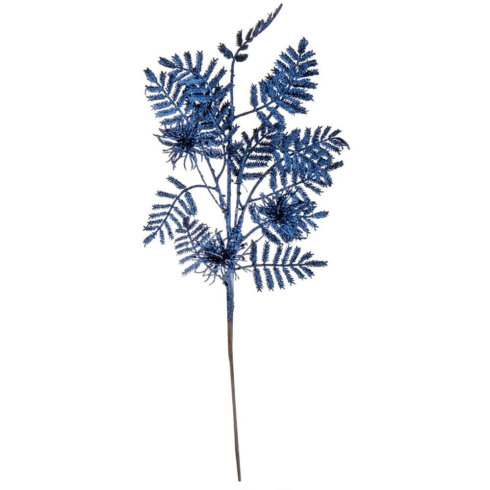 Веточка новогодняя Синий иней (6019-016)
