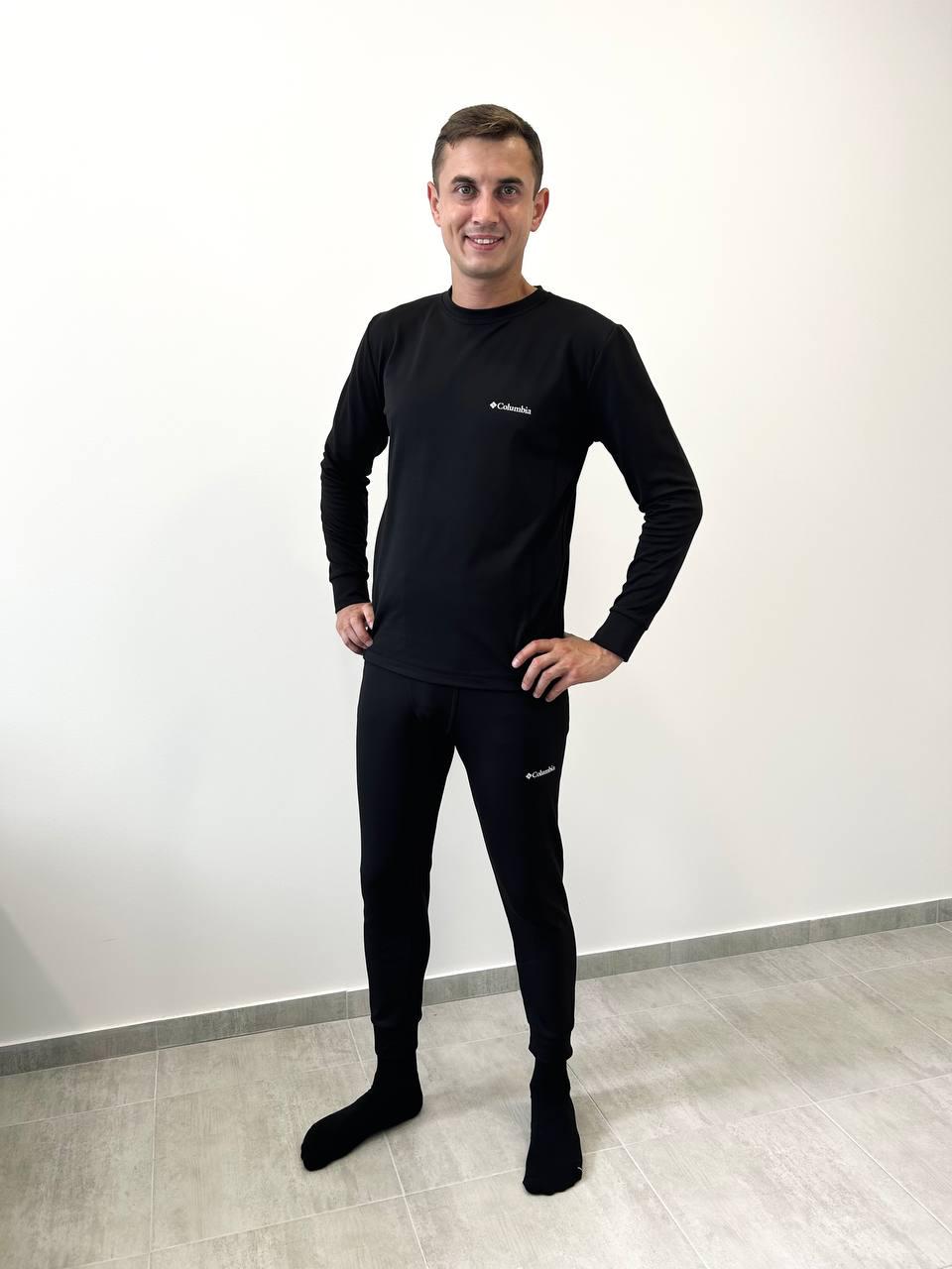 Мужское термобелье Columbia из дайвинговой микрофлиса до -20 °C 2XL Черный (31003941)
