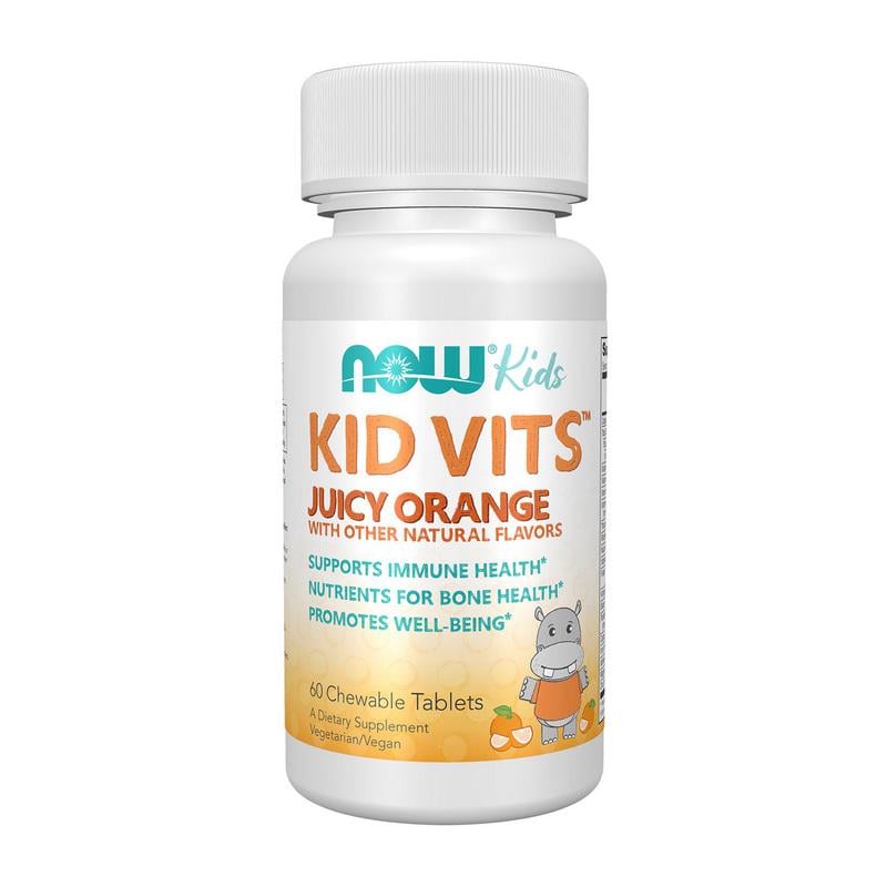 Витамины для детей NOW Kid Vits 60 жев. табл. Апельсин