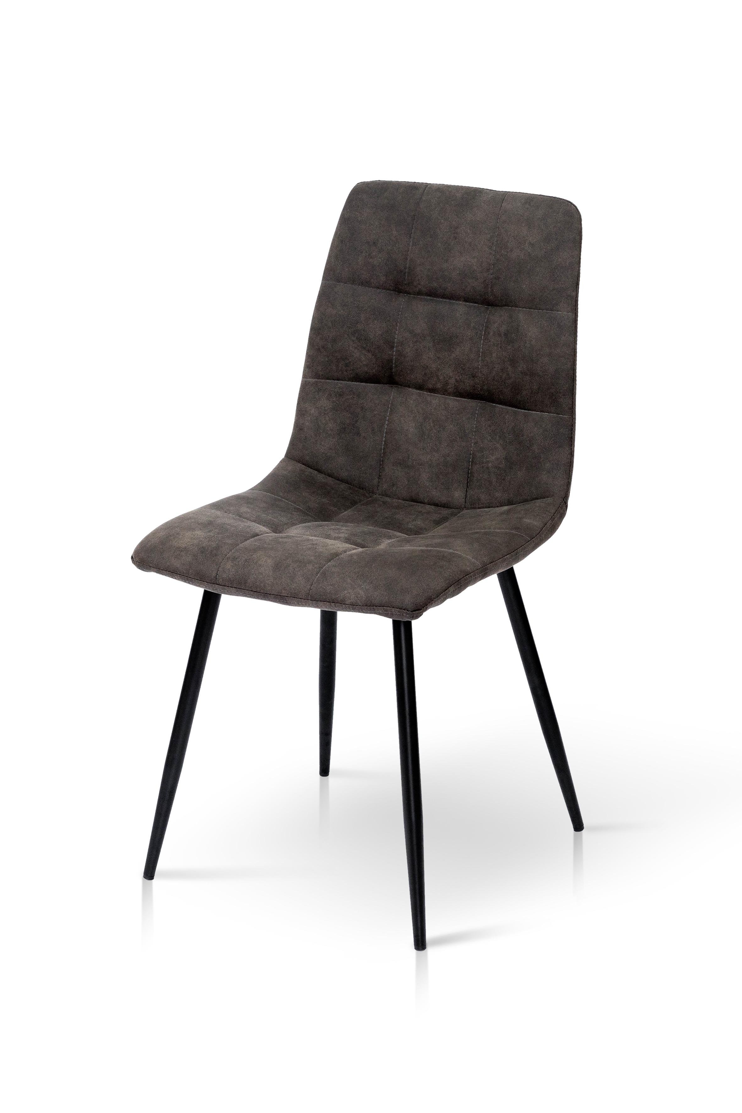 Стул для кухни Микс Мебель Рио металл/ткань микрофибра Черный/Графит (46474)