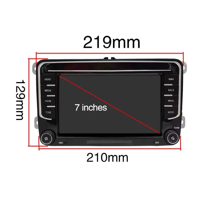 Автомагнитола штатная Volkswagen Golf MK 5/6/Passat B6/B7/Polo Mekede 1/16 GreenLight Android 10/GPS/WiFi/USB (12293395) - фото 3