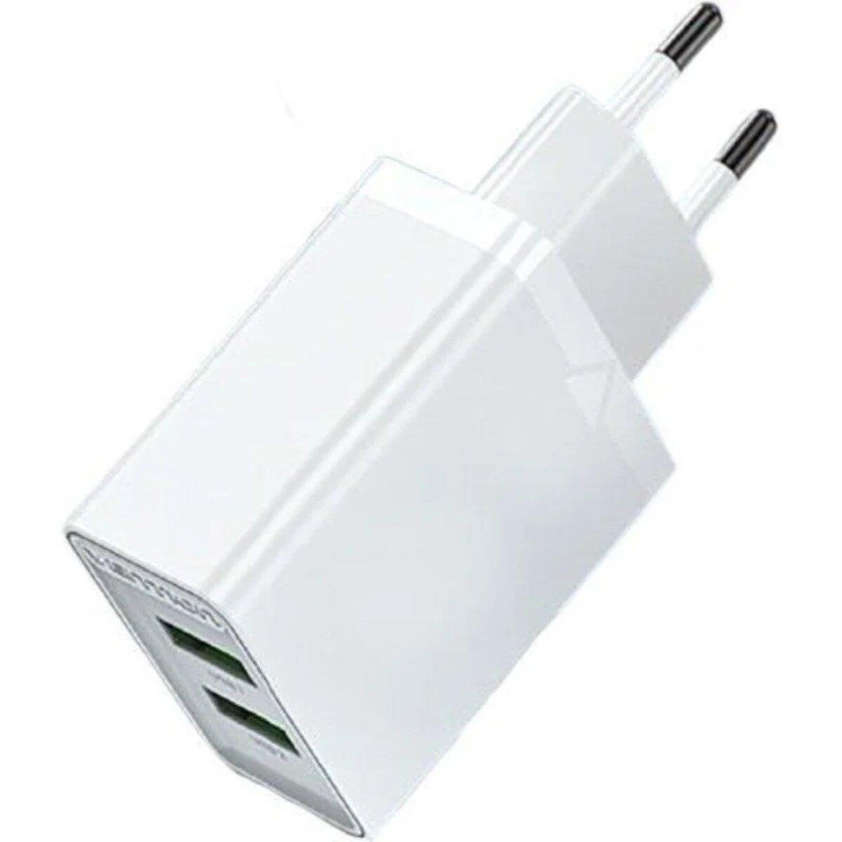 Зарядний пристрій мережевий Vention Two-Port USBA/A Wall Charger 18 W 18 W EU-Plug White (588722) - фото 3