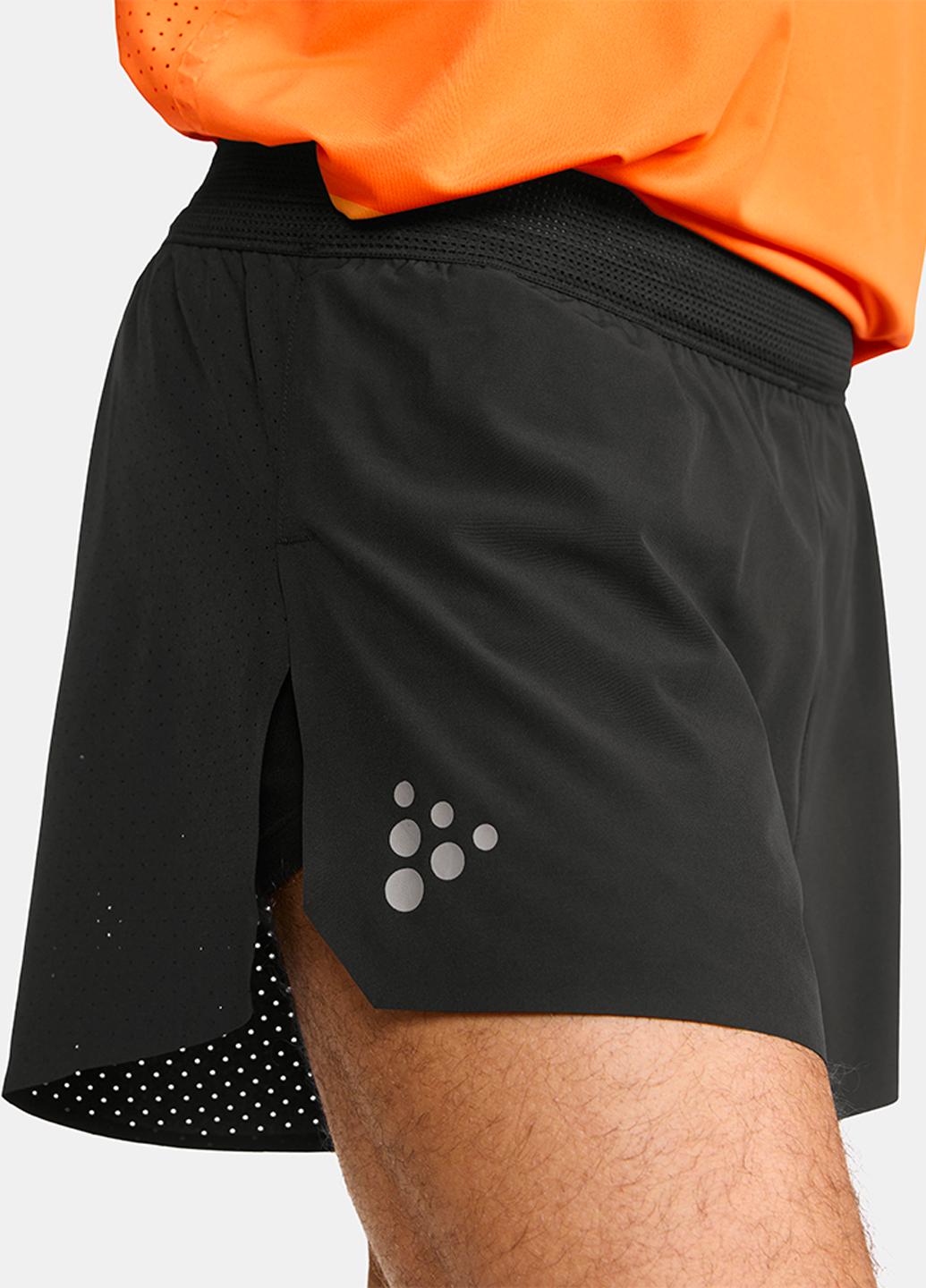 Шорты мужские для бега Craft Pro Hypervent Split Shorts 1914586-999000 L Black (18407715) - фото 3