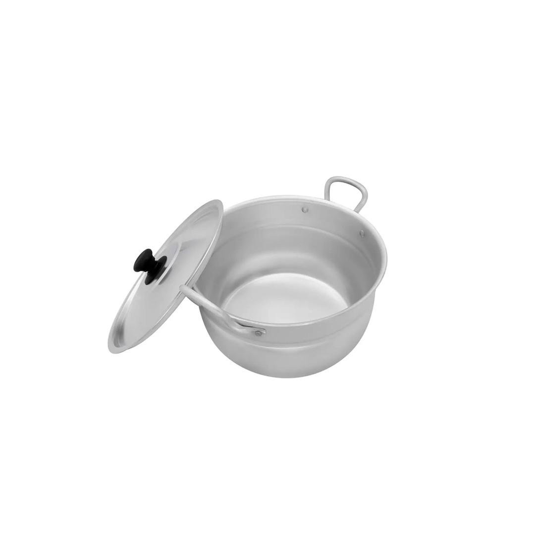 Кастрюля сферическая с крышкой Interos алюминиевая 3,4 л 22 см - фото 2