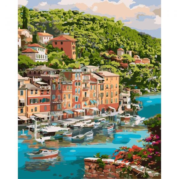 Набор для росписи по номерам Идейка Живописная бухта 40х50 см (КНО2273-mt)