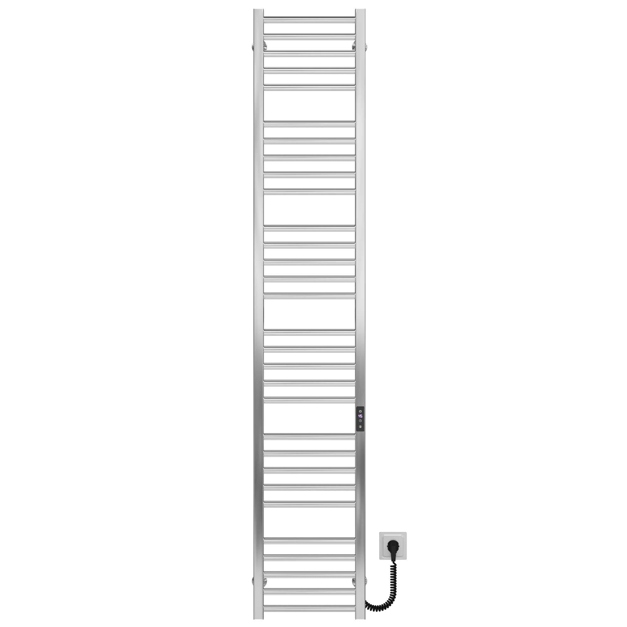 Полотенцесушитель электрический Deffi Lima П30 JD04 правое подключение нержавеющая сталь 300х1800 мм Хром (A.LI.180.30.30.E.C.R.2)