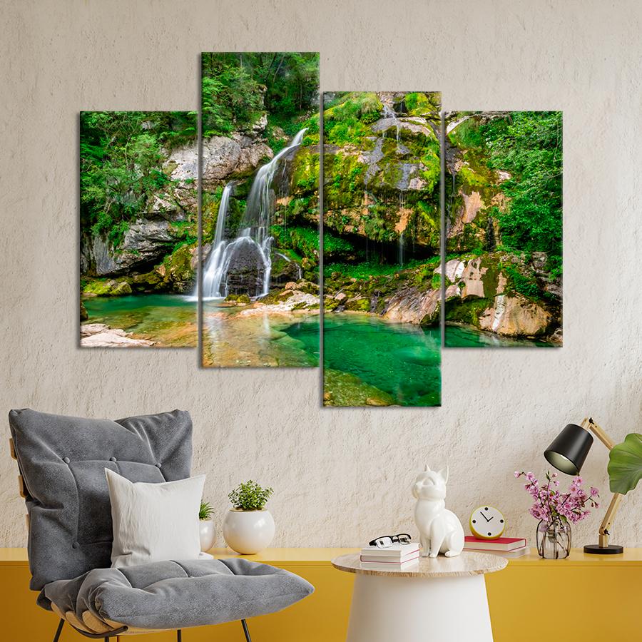 Картина природа Природная достопримечательность водопад Вирье 89x56 см (A1126-4)