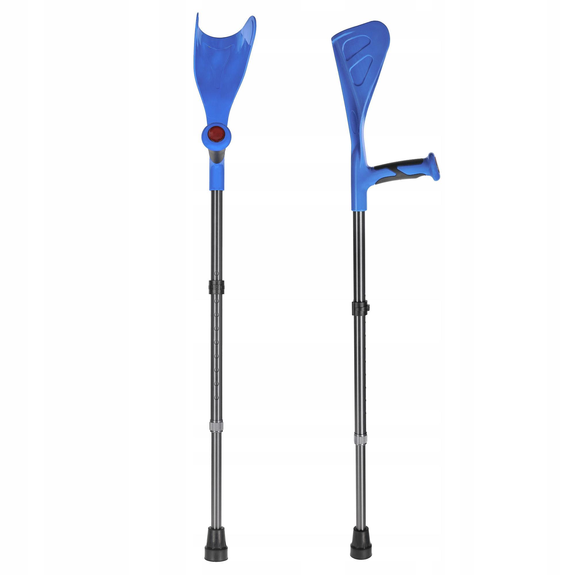 Костыли ортопедические 4fizjo PRO 2 шт. с опорой для локтя Blue (P-5905973403580)