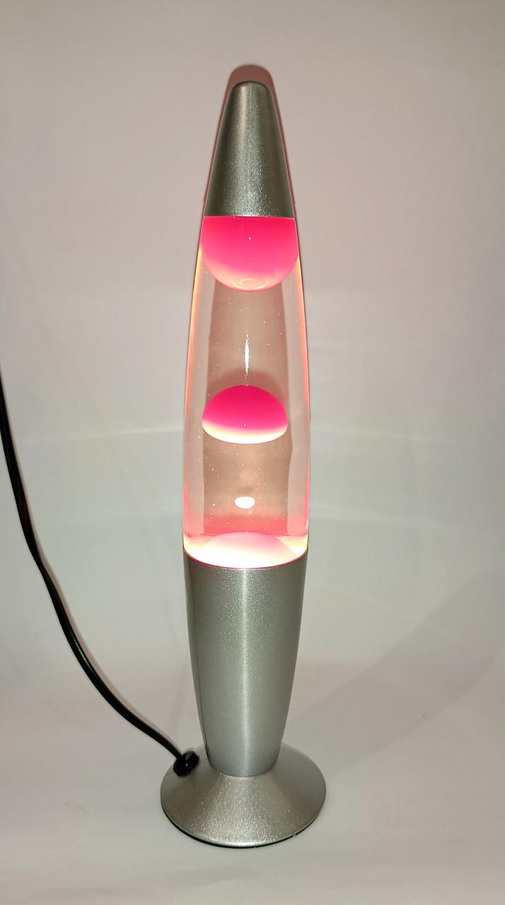 Ночник Лава Розовый 34 см