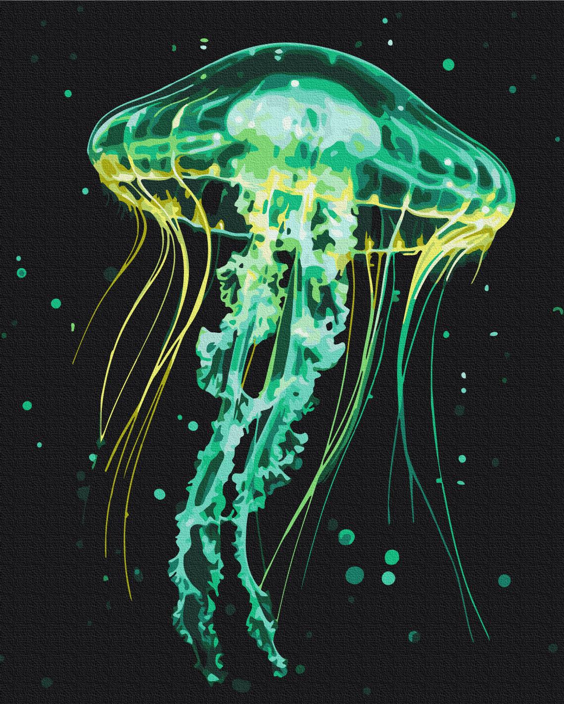 Картина по номерам Brushme Сияющая медуза 40x50 см (BS54149)