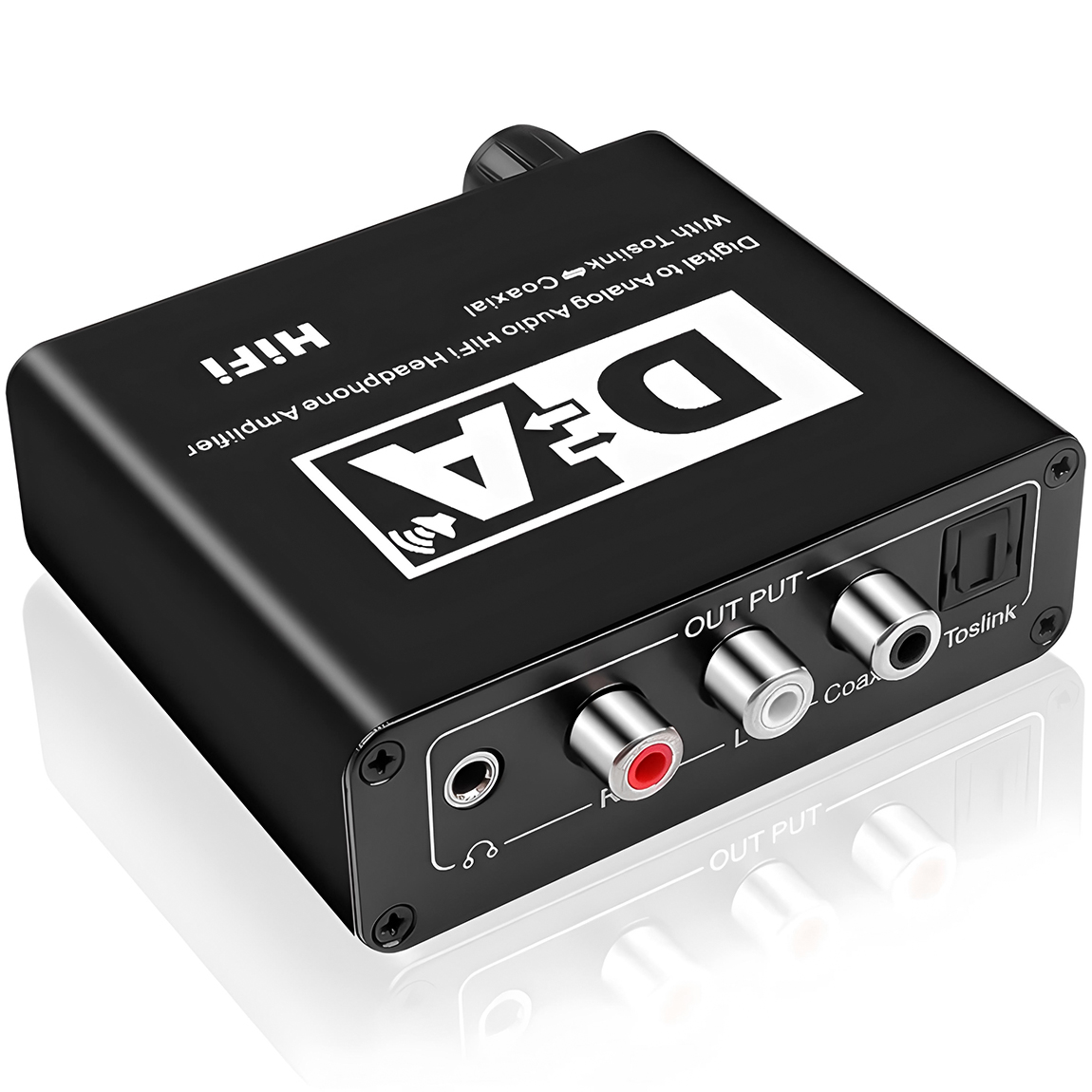 Перетворювач цифро-аналоговий Addap DAC-02 ЦАП із Toslink SPDIF та коаксіалу на RCA/mini Jack/SPDIF/коаксіал - фото 3