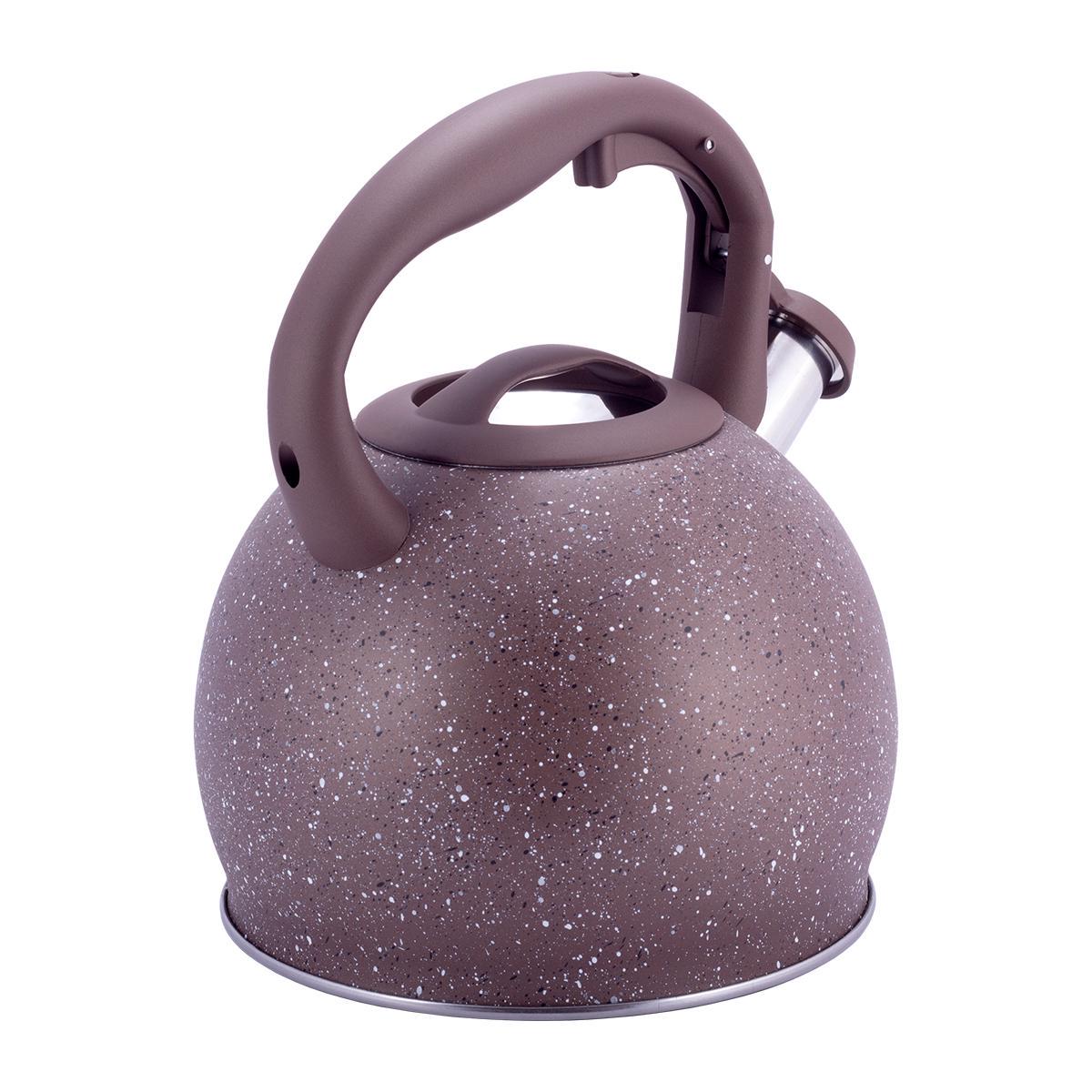 Чайник Kamille из нержавеющей стали со свистком 3 л Brown (1074 br) - фото 4 Чайник Kamille из нержавеющей стали со свистком 3 л Brown (1074 br) - фото 4