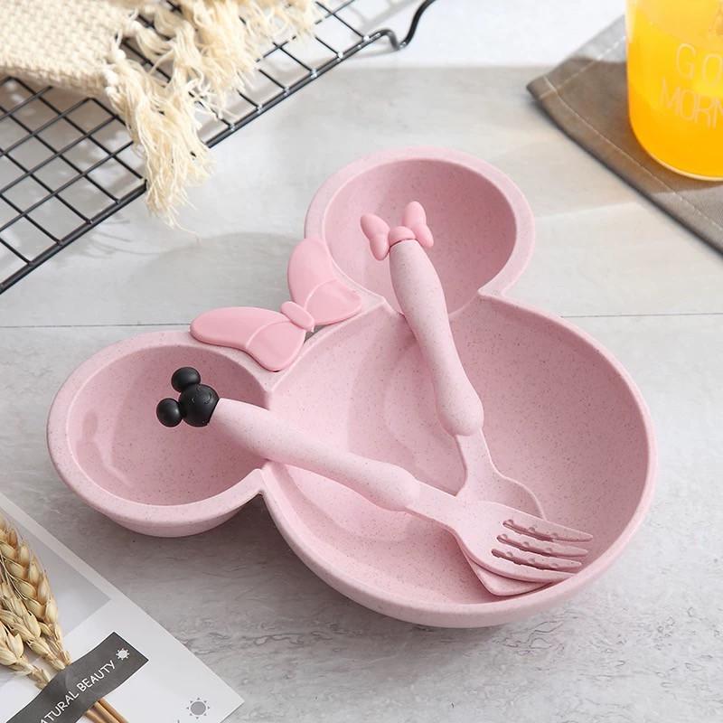 Набор детской посуды эко Mickey Mouse Розовый (2474133399)