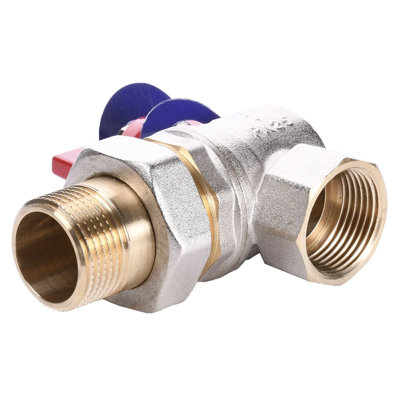 Кран кульовий кутовий з американкою Solomon 1" посилений B1043 (1200000243) - фото 3 Кран кульовий кутовий з американкою Solomon 1" посилений B1043 (1200000243) - фото 3