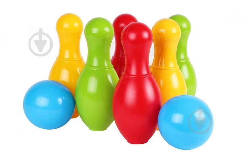 Набор для боулинга 6 кеглей и 2 шара Технок (4692)