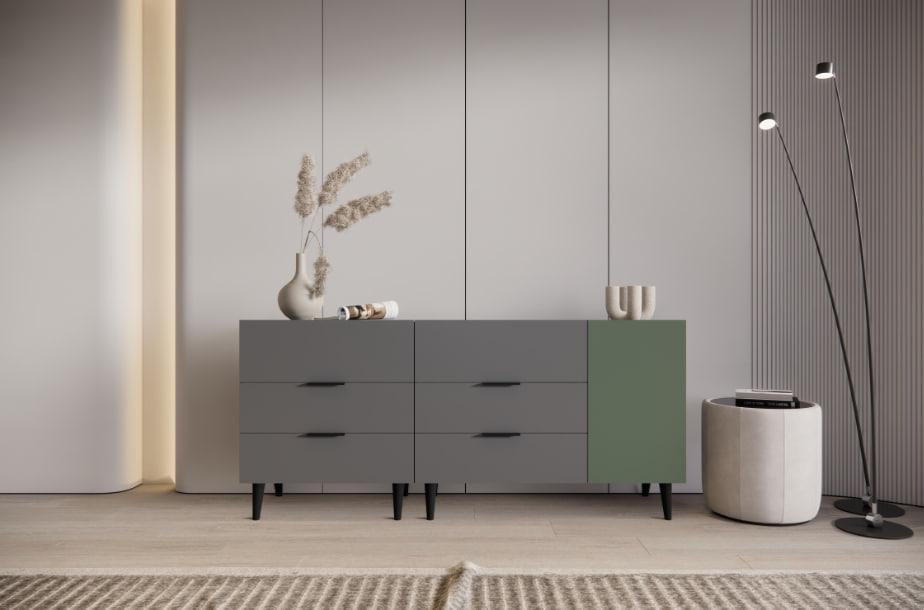 Комод великий на ніжках (ROYALE3B1800DGDGGR)