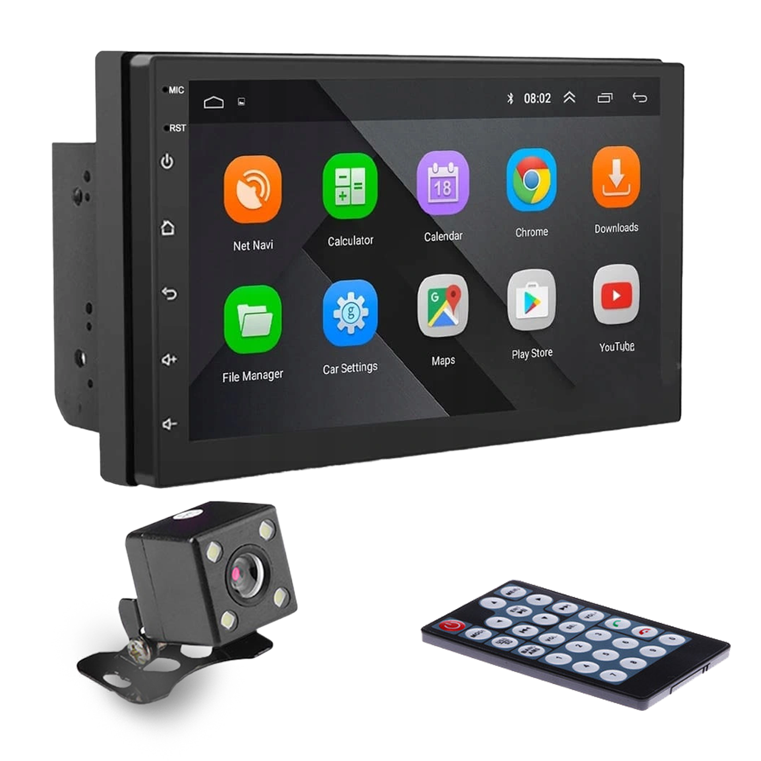 Автомагнитола CJ-7A-BT Android 8.0 2G-16G 2-DIN GPS/FM/USB с 7" экраном/пультом и камерой заднего вида Автомагнитола CJ-7A-BT Android 8.0 2G-16G 2-DIN GPS/FM/USB с 7" экраном/пультом и камерой заднего вида