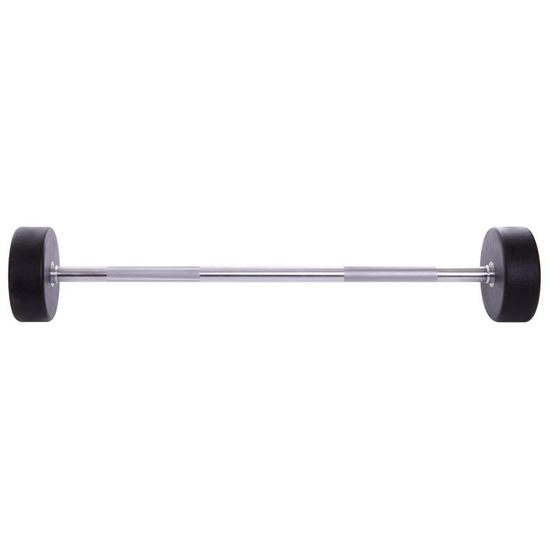 Штанга фіксована пряма Urethane Barbell Zelart TA-2689 35 кг Зелено-чорний (58363124) - фото 2