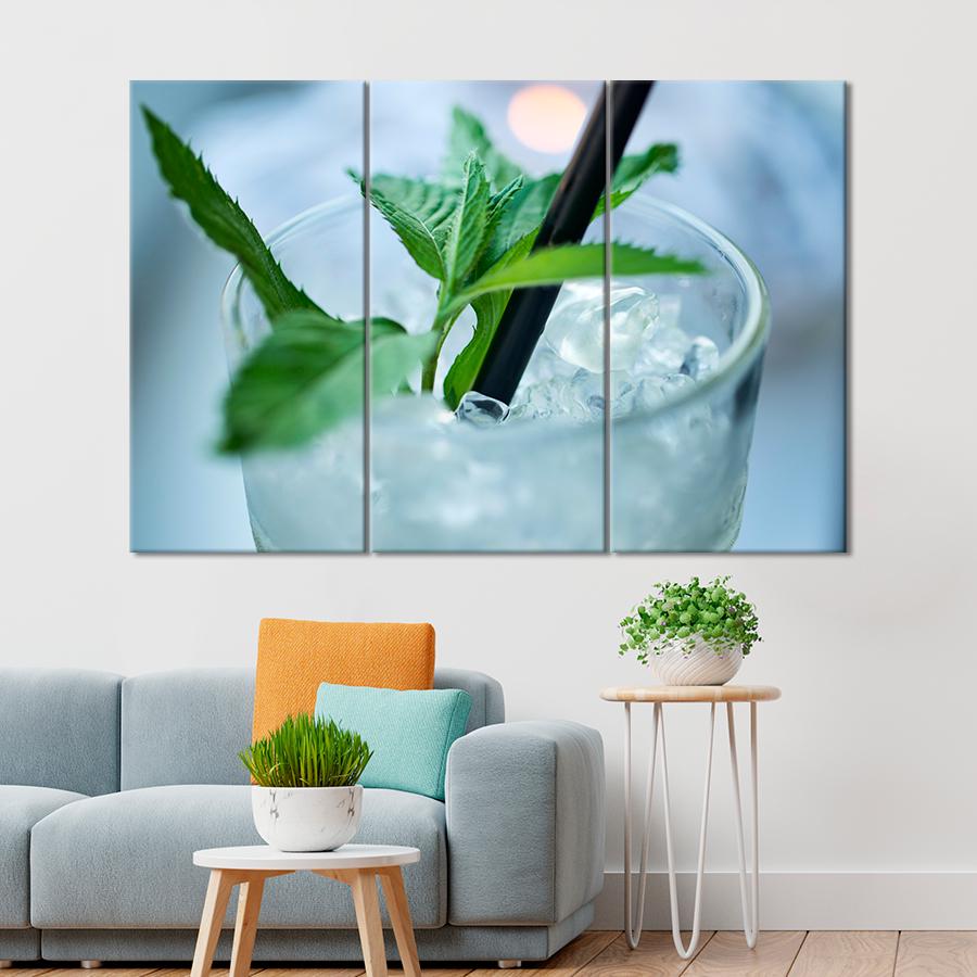 Настенний декор Знаменитый мятный Мохито 128x81 см (A458-3)