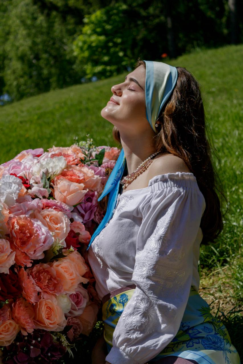 Твилли авторский двусторонний Myscarf Цветы Украины (18019862)