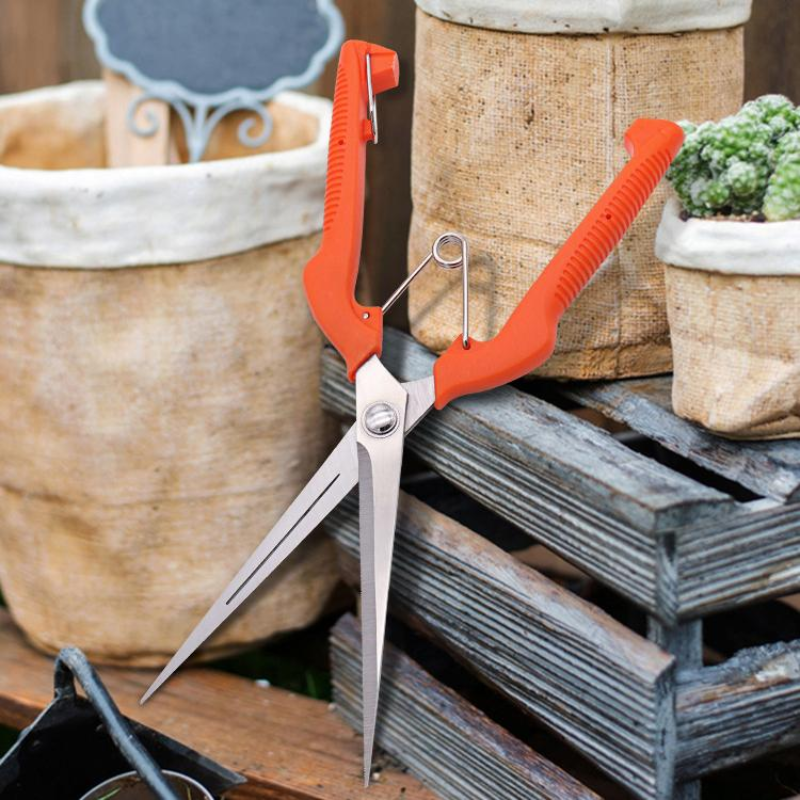 Секатор для обрізання квітів та овочів HAO NONG FU з прогумованими ручками (2554217205) - фото 10