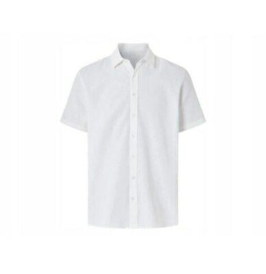 Сорочка чоловіча лляна Esmara на короткий рукав M Білий