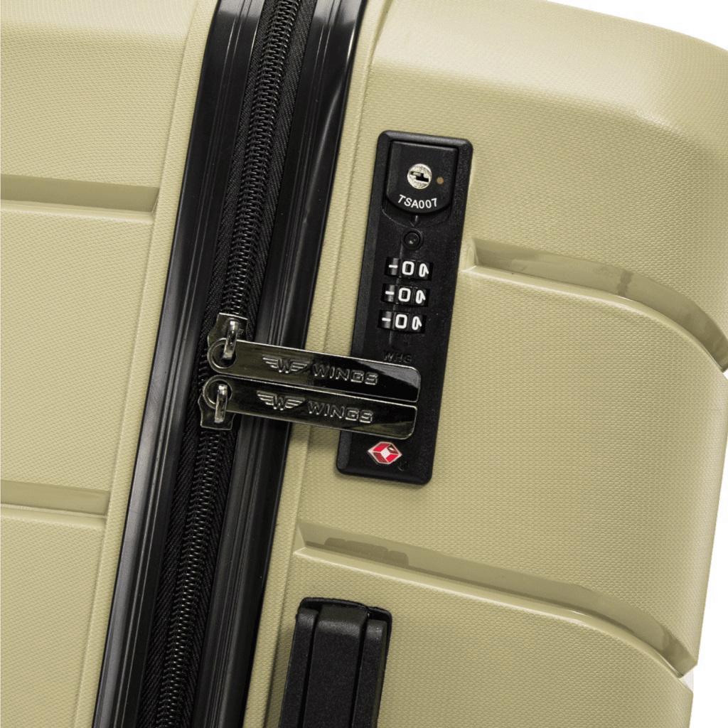 Чемодан полипропиленовый Wings PP06 маленький Шампань (Wp00557) - фото 6