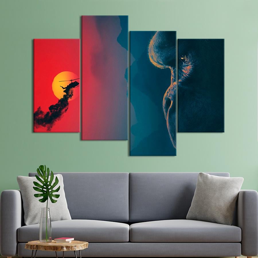 Настінний декор Культовий гігант Кінг Конг 149x106 см (A73-4)