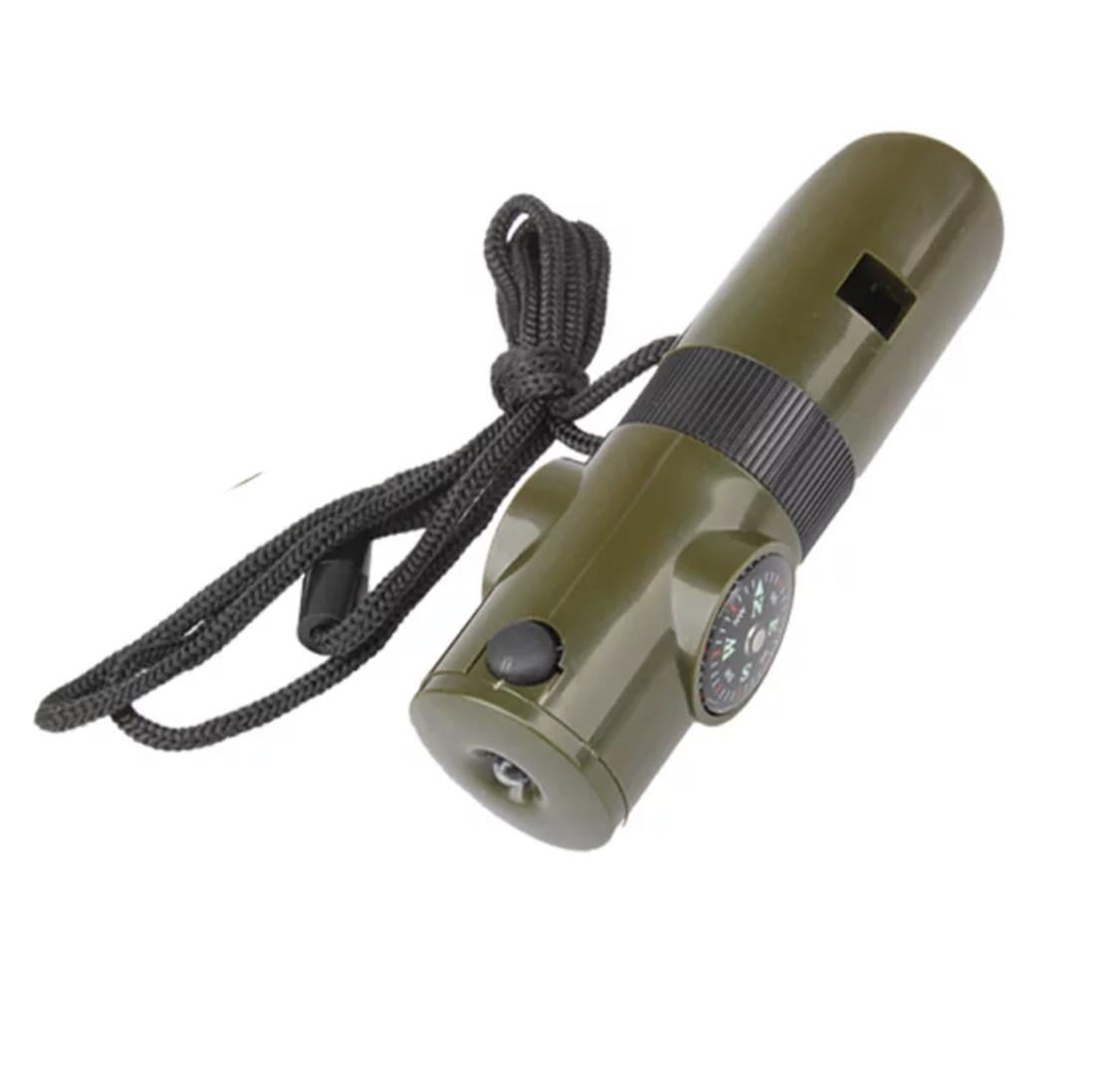 Свисток с фонариком компасом термометром ArmyTools Темно-зеленый (1092480821)