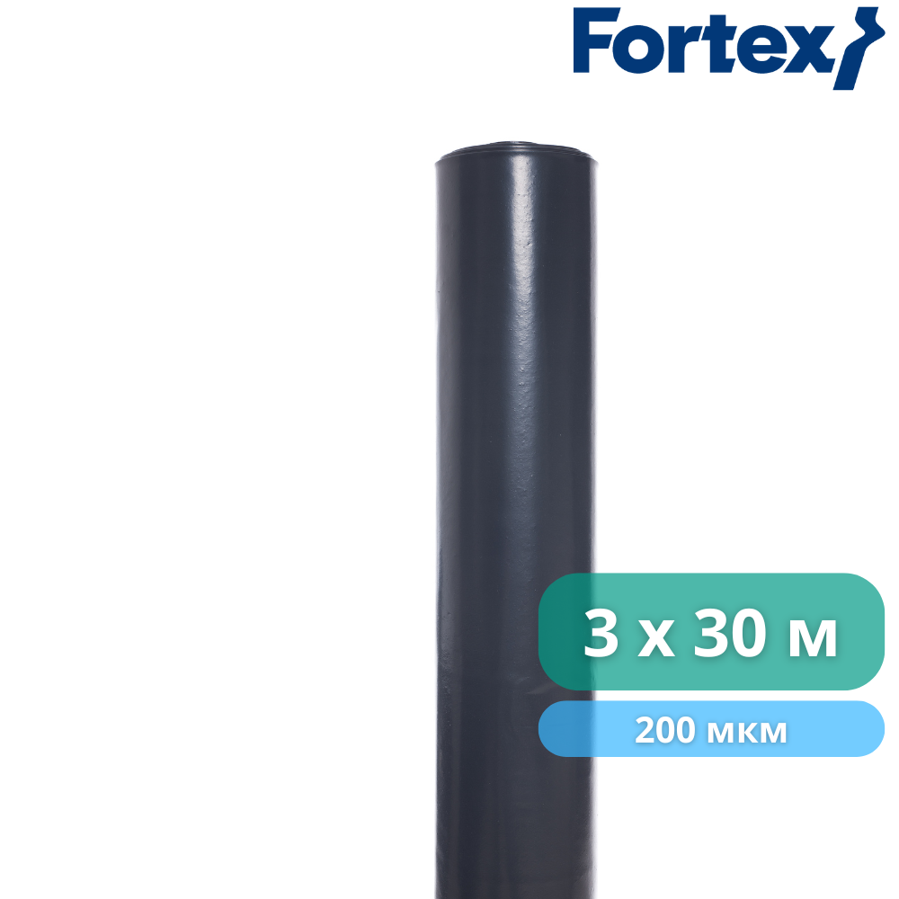 Плівка поліетиленова Fortex 3x30 м 90 м2 200 мкм Чорний (340049) - фото 4 Плівка поліетиленова Fortex 3x30 м 90 м2 200 мкм Чорний (340049) - фото 4