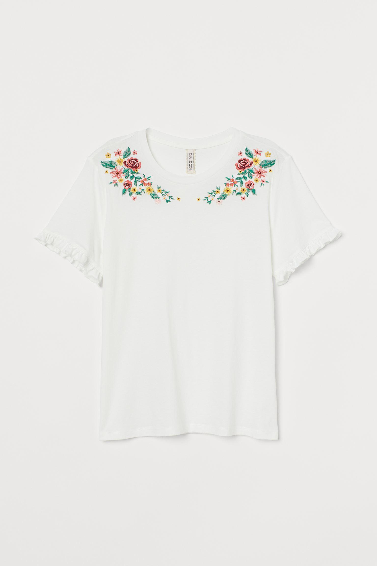 Футболка с вышивкой XS Белый (8471001wer) Футболка с вышивкой XS Белый (8471001wer)