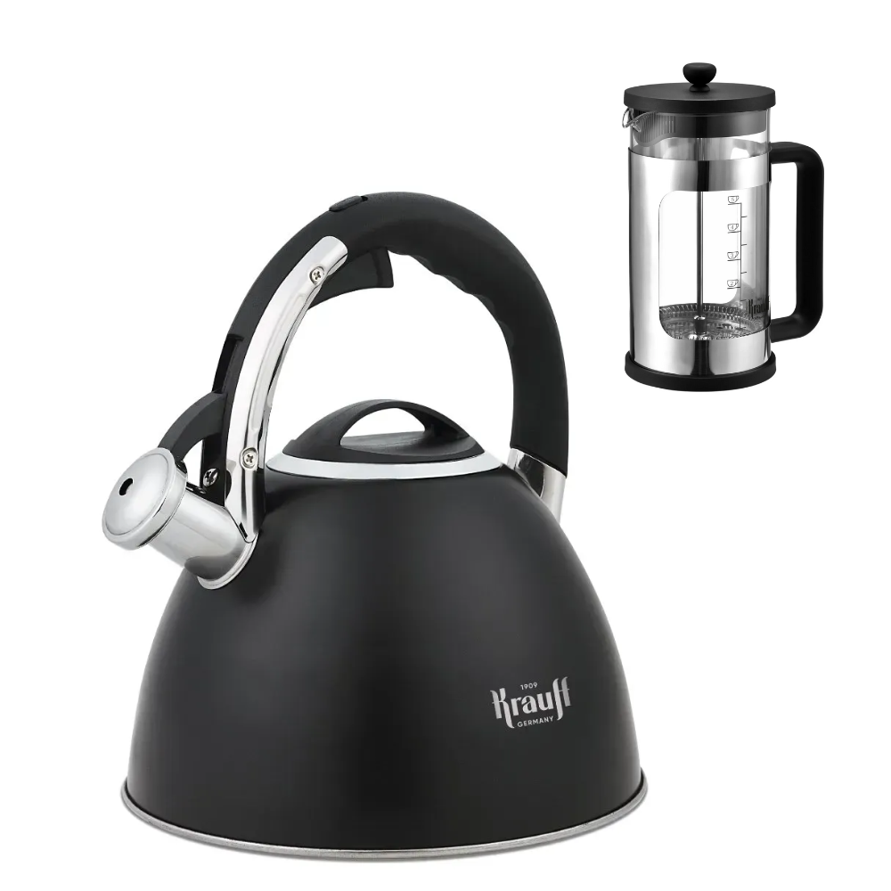 Чайник Krauff Nebion 3л с френч-прессом Cergio 1 л (55-333-565)