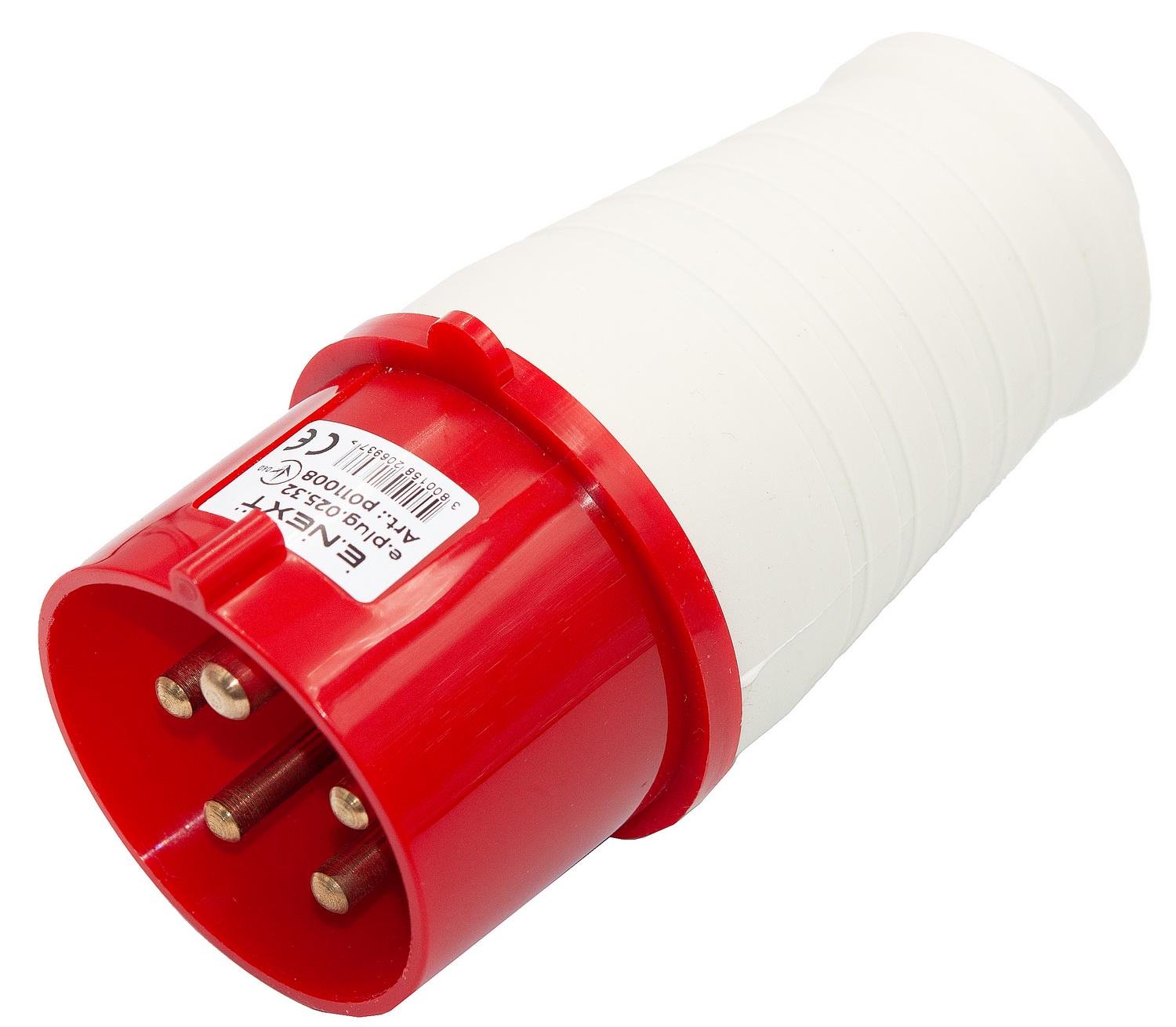 Вилка силовая переносная E.NEXT e.plug.pro.5.32 5p 380В 32А (025)