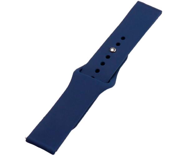 Ремешок Silicone Button Design для Samsung/Amazfit/Huawei 22 мм Midnight Blue