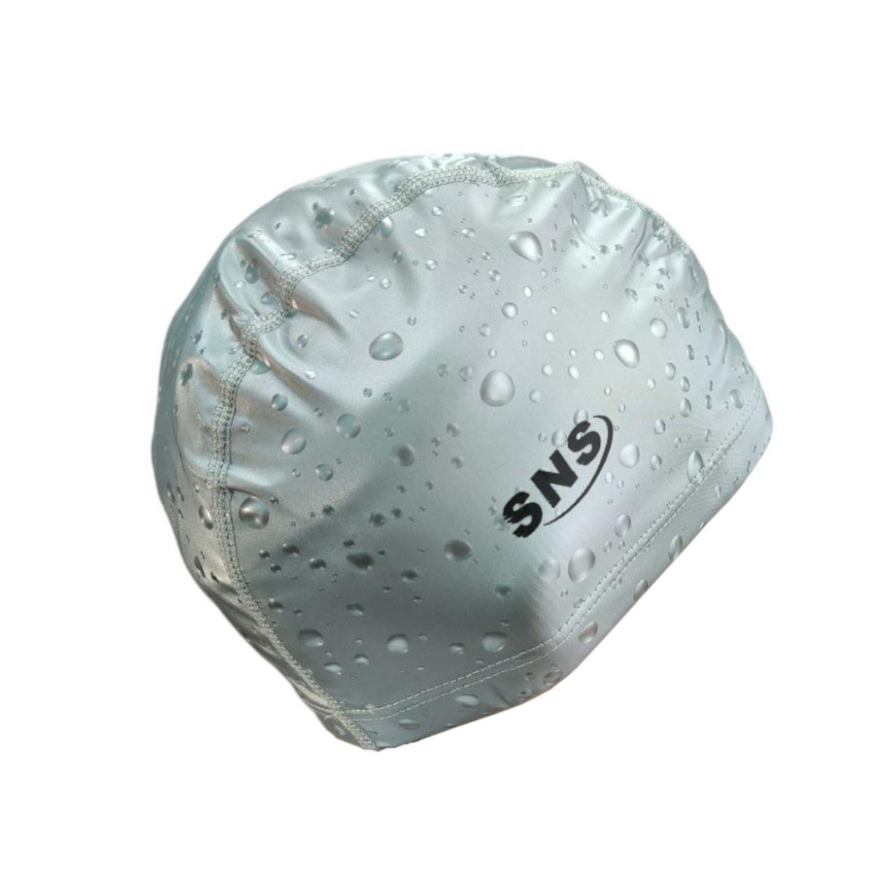 Шапочка для плавания комбинированная SNS Drops Серый - фото 1 Шапочка для плавания комбинированная SNS Drops Серый - фото 1