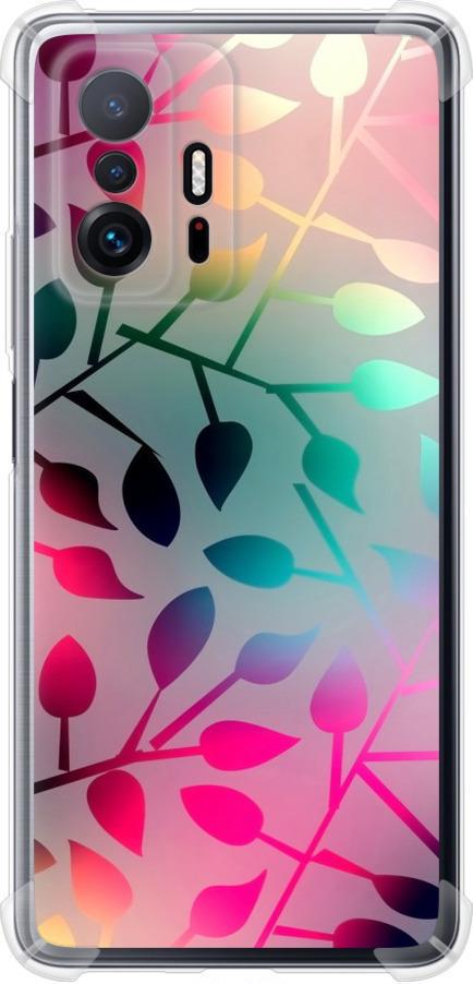 Чехол на Xiaomi 11T Листья (2235sp-2487-42517)