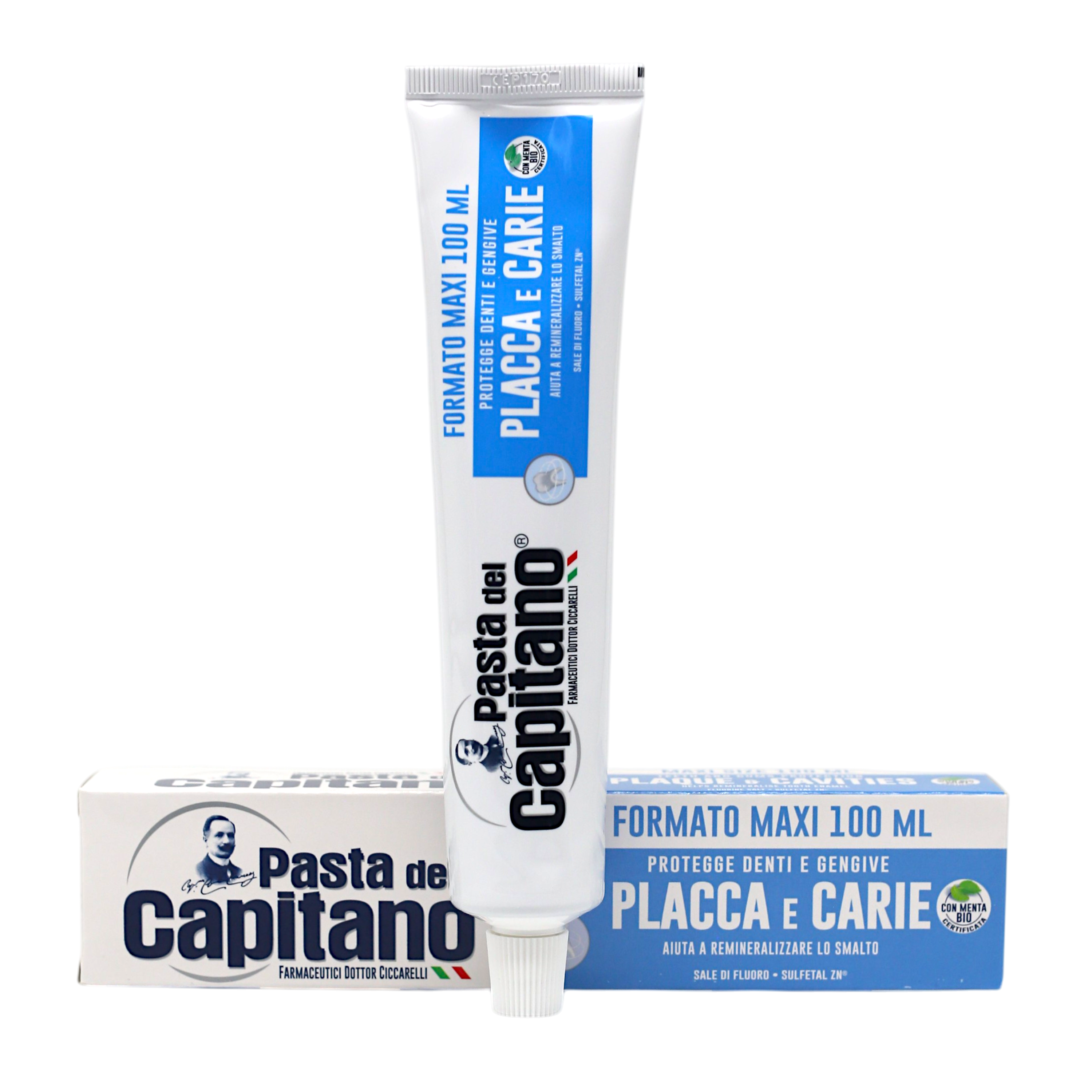 Зубная паста Pasta Del Capitano MAXI Placca e Carie 100 мл (НФ-00009038)