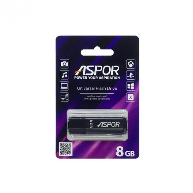 Флеш-память USB Aspor AR121 8GB Черный (1858272643)