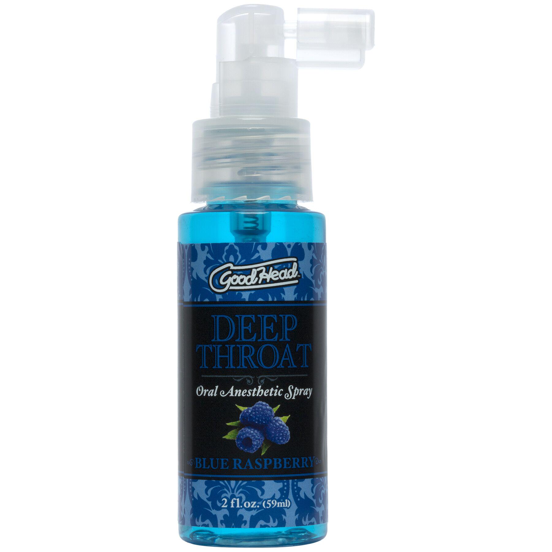 Спрей для глубокого минета Doc Johnson GoodHead DeepThroat Spray Blue Raspberry 59 мл (SO9854)