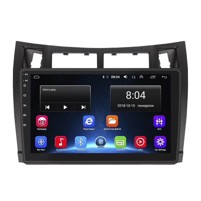 Магнітола штатна Lesko 9" для Toyota Vitz II XP90 2005-2011 2/32Gb Wi-Fi GPS Base