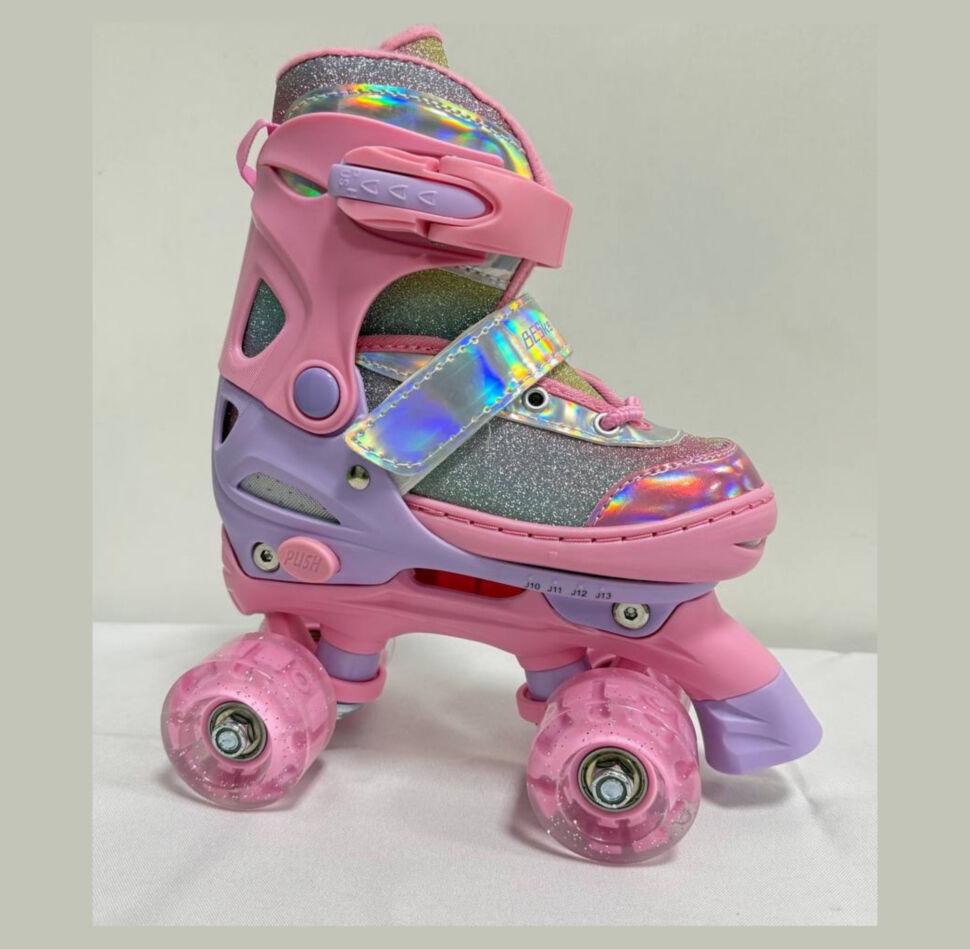 Ролики квады Lucky S р. 30-34 Розовый - фото 3