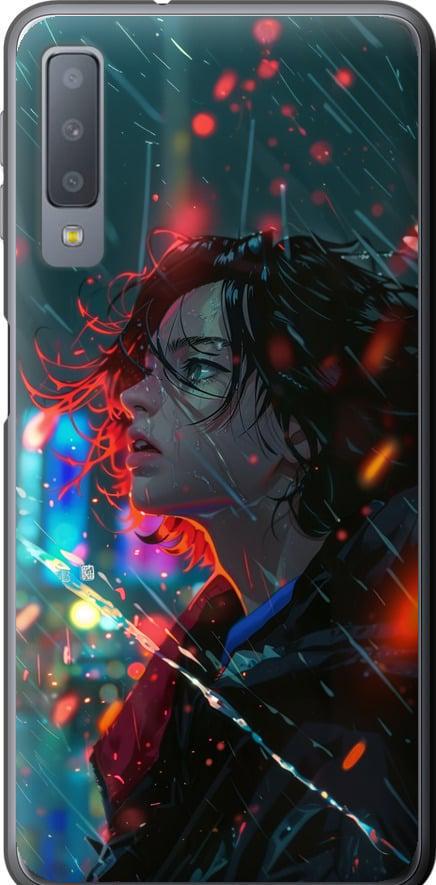 Чехол на Samsung Galaxy A7 (2018) A750F Ночные огни (6096u-1582-42517)